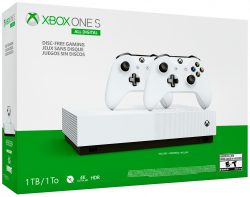 Xbox One S All Digital 1Tb + 2й геймпад